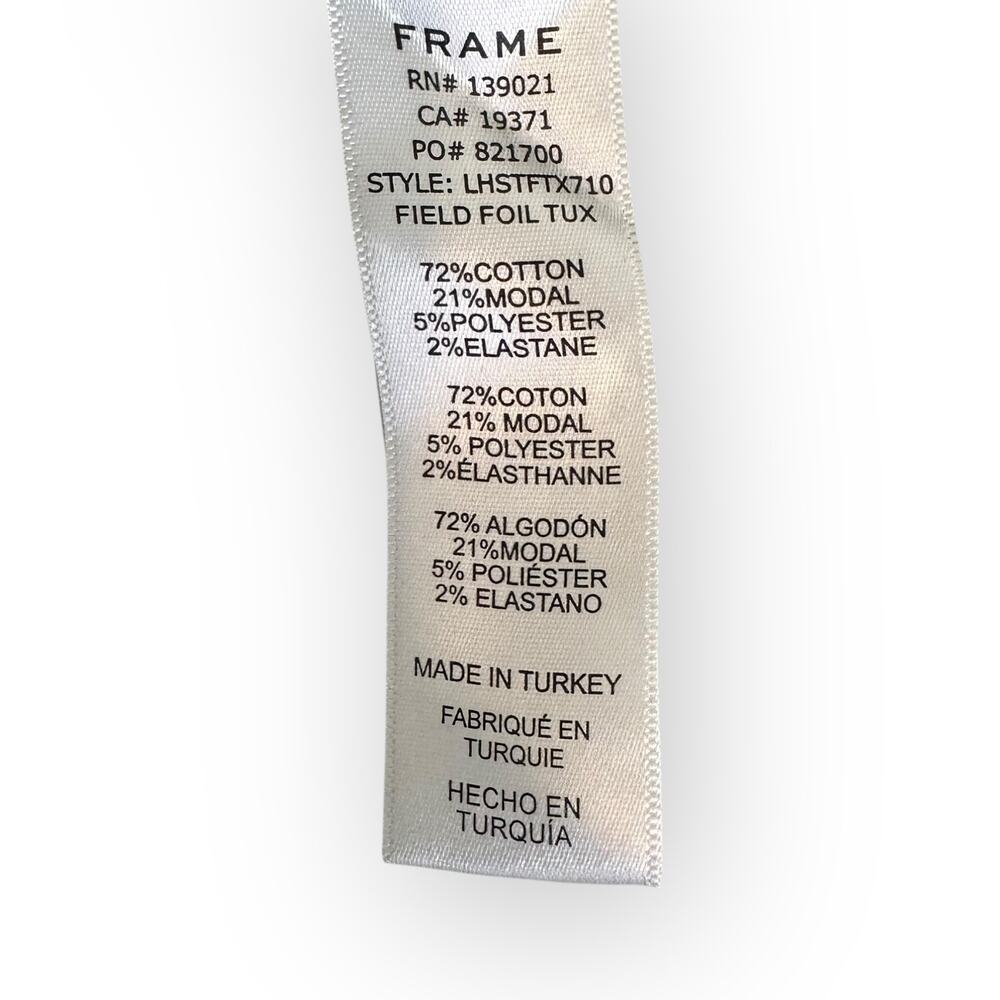 FRAME Denim Women's Le High Straight Gray Field Foil Tux LHSTFTX710 Size 28 - Picture 9 of 10